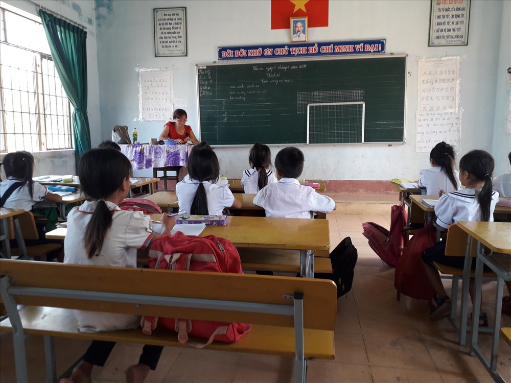 Một tiết học tại trường tiểu học Nguyễn Du.