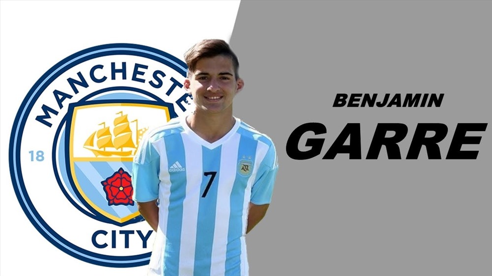Benjamin Garre đến Man City hè 2017 và đang chơi ở đội U21. Ảnh: Youtube.
