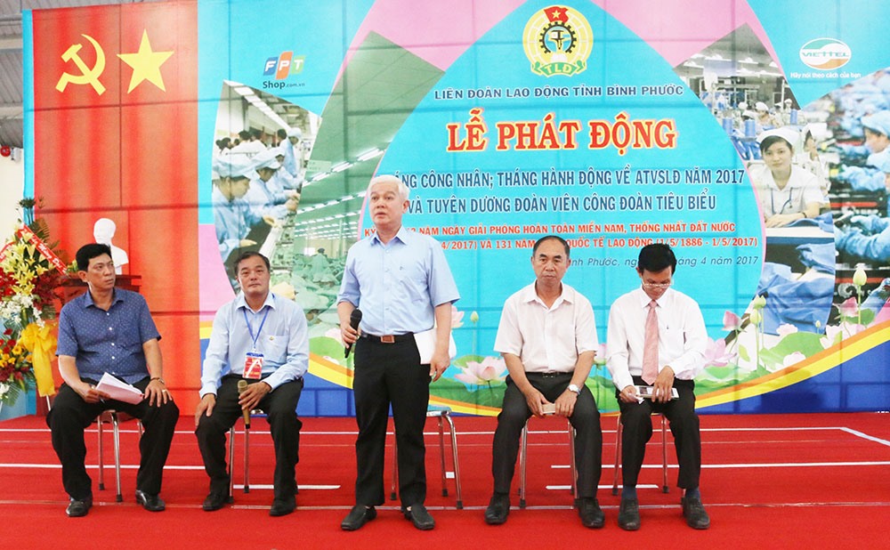 Hoạt động CĐ ở tỉnh Bình Phước đã đạt được nhiều thành tích xuất sắc trong nhiệm kỳ 2013-2018. Ảnh: BP