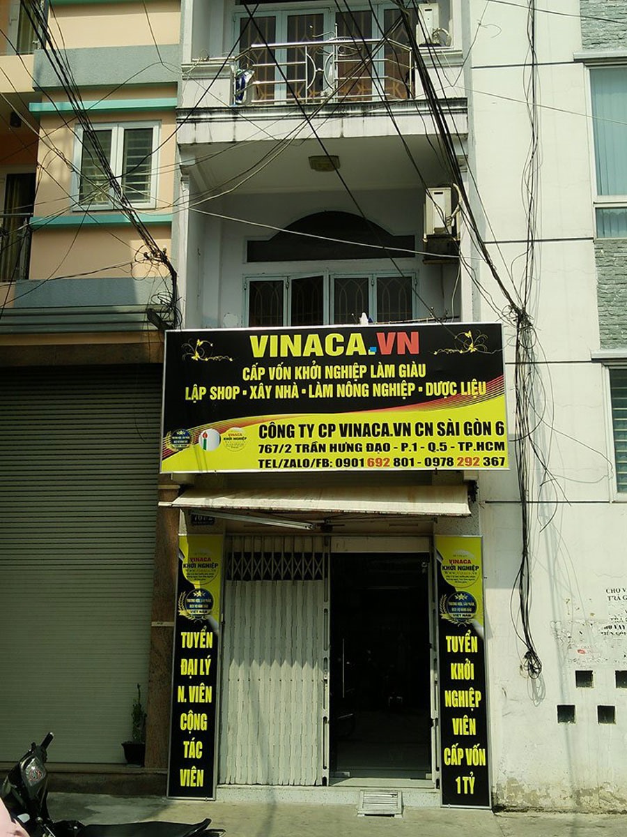 Trụ sở chi nhánh Vinaca ở 767/2 Trần Hưng Đạo, phường 1, quận 5, TPHCM. Ảnh: C.N