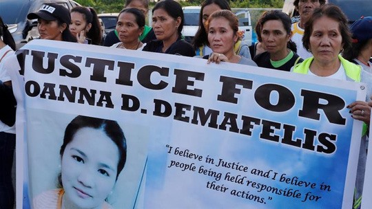 Cái chết của cô Demafelis gây phẫn nộ tại Philippines. Ảnh: Reuters