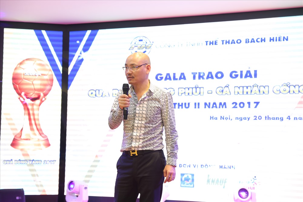 Ông Trần Quốc Cường - Chủ tịch HĐ thẩm định QBV “phủi” 2017. 