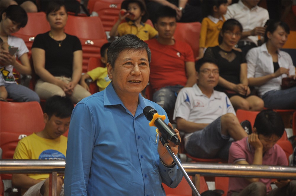 Đồng chí Trần Thanh Hải, Phó Chủ tịch Thường trực Tổng LĐLĐVN phát biểu tại buổi lễ. Ảnh: Quế Chi 