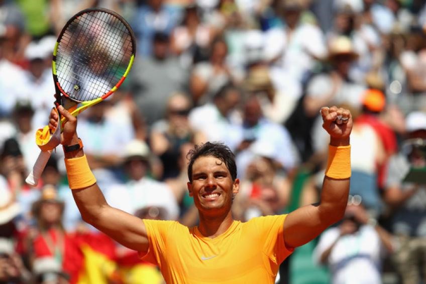 11 lần lên ngôi tại Monte Carlo, Nadal lập kỷ lục vô tiền khoáng hậu. Ảnh: Getty.