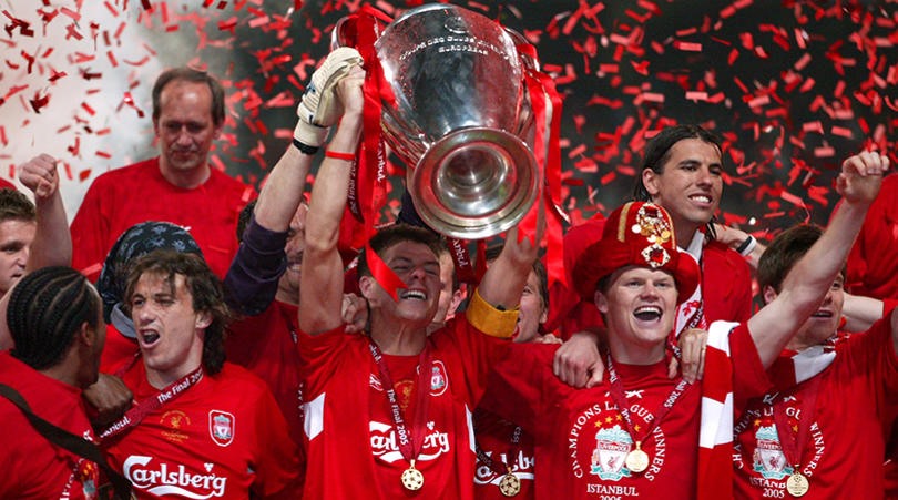 Liverpool và danh hiệu Champions League 2005. Ảnh: Four Four Two.