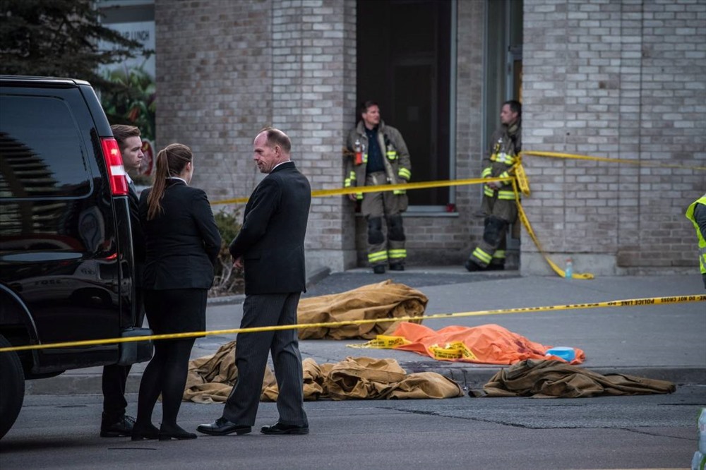  Cảnh sát Toronto cho hay, nghi phạm trong vụ thảm sát giết chết 10 người và khiến 15 người khác bị thương dự kiến sẽ ra tòa vào 10h sáng 24.4 (giờ địa phương). Ảnh: AFP