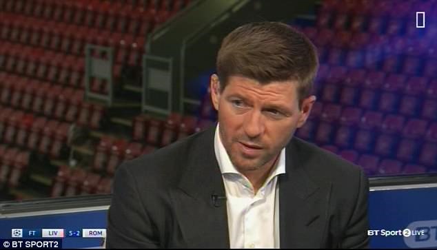 Gerrard ngợi khen hậu bối trên sóng kênh BT Sport 2.