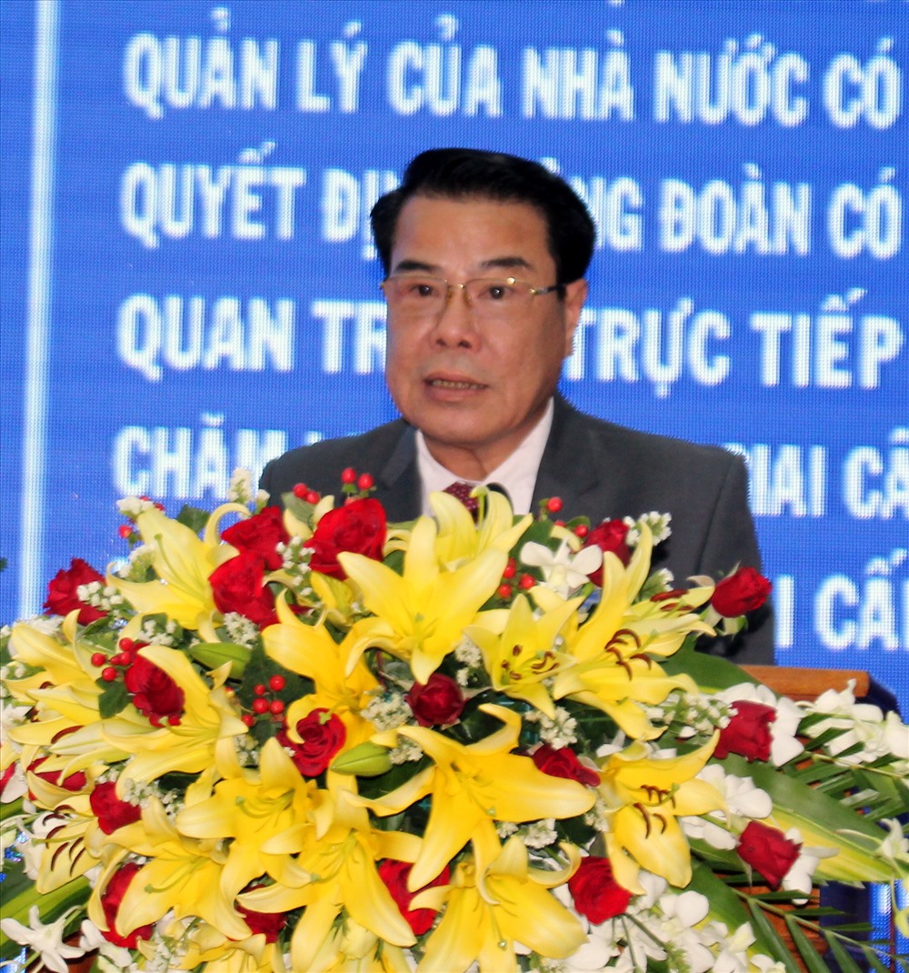 Bí thư TỈnh ủy Cà Mau Dương Thanh BÌnh phát biểu tại Đại hội