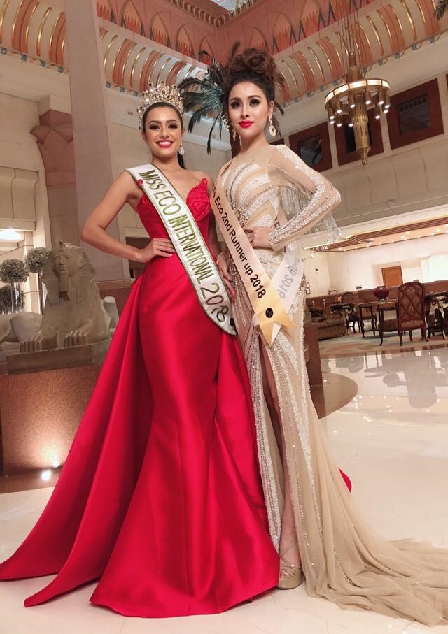 Thư Dung và Hoa hậu Du lịch Sinh thái quốc tế 2018