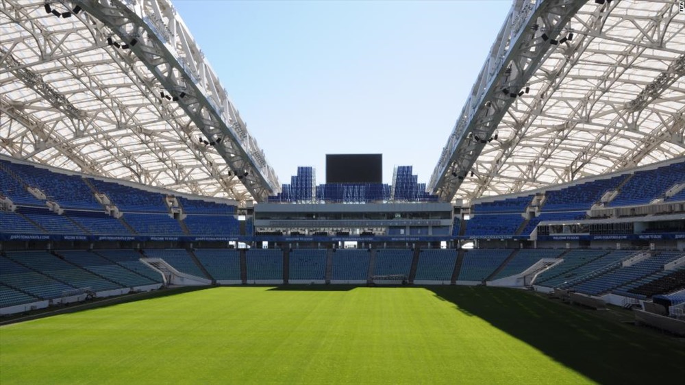 Sân vận động Fisht có 47.000 chỗ ngồi và sẽ giảm xuống chỉ còn 40,000 sau World Cup 2018
