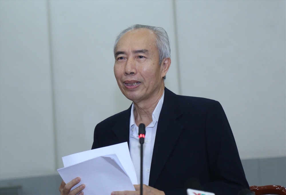 Ông Huỳnh Đảm bày tỏ đồng thuận với phương án giữ nguyên mô hình tổ chức hoạt động của MTTQ Việt Nam và các đoàn thể chính trị-xã hội hiện nay. Ảnh: KA