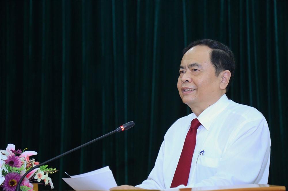 Chủ tịch UBTƯ MTTQ Việt Nam Trần Thanh Mẫn mong muốn các đại biểu dự Hội thảo cùng đưa ra nguyên nhân và phương hướng cho đổi mới.