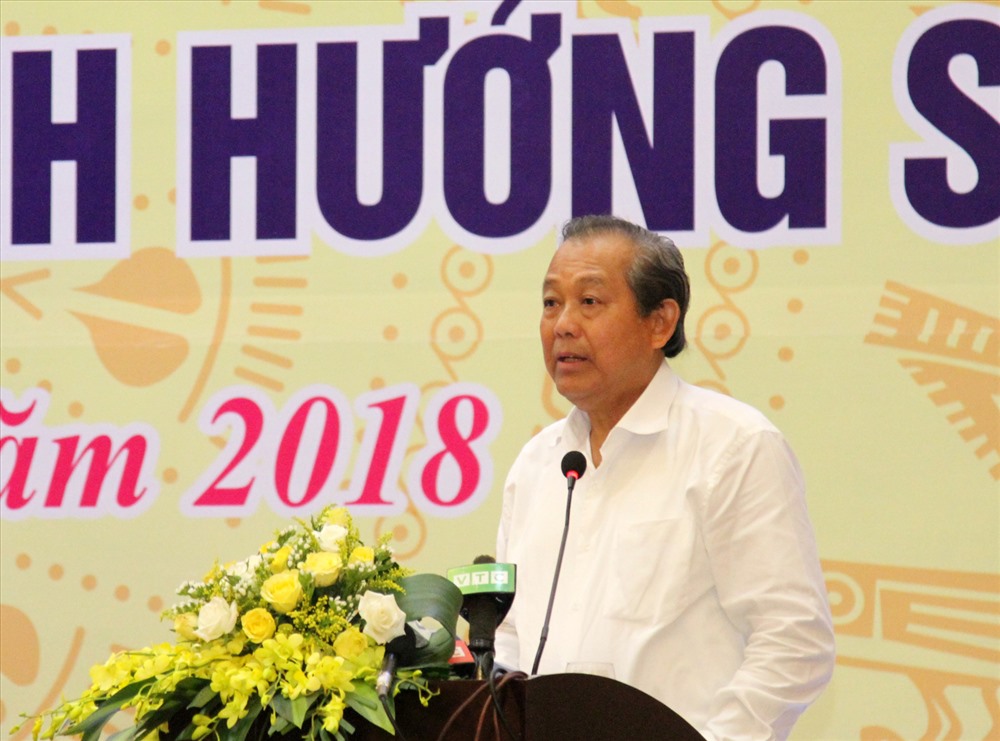 Phó Thủ tướng Thường trực Trương Hòa Bình phát biểu tại hội nghị (ảnh: P.V)