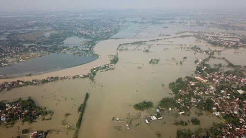 Vỡ đê gây ngập lụt diện rộng là một trong những nguy cơ có thể gây thảm hoạ với Thủ đô. 