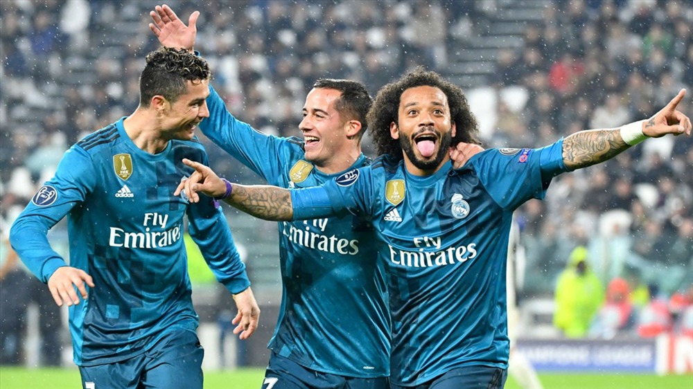 Real Madrid trong trận thắng Juventus tại Italia. Ảnh: Goal.