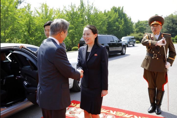 Em gái ông Kim Jong-un cũng có mặt trong cuộc gặp thượng đỉnh liên Triều lần 2. Ảnh: AP.
