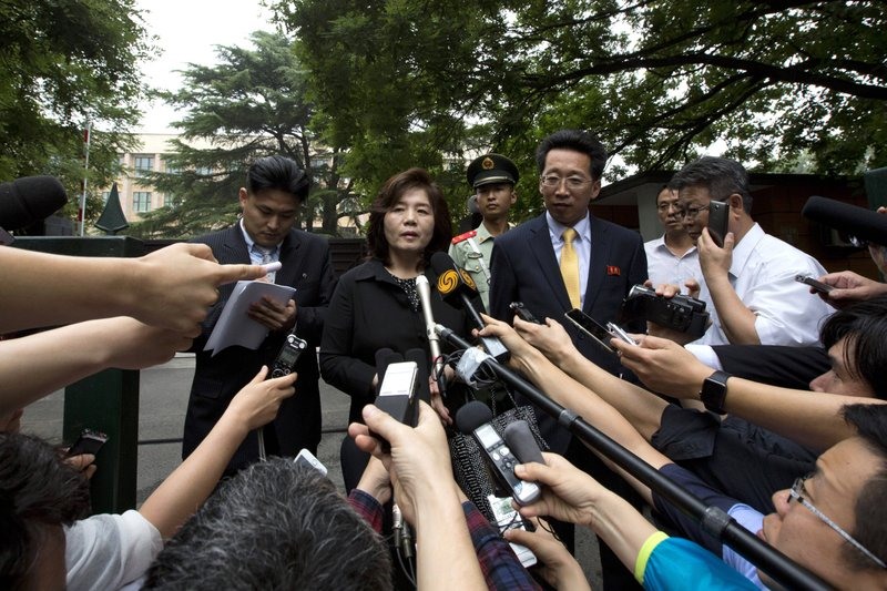 Bà Choe Son-hui từng là phiên dịch viên tiếng Anh cho ông Kim Kye-gwan trong các cuộc đàm phán 6 bên. Ảnh: AP.