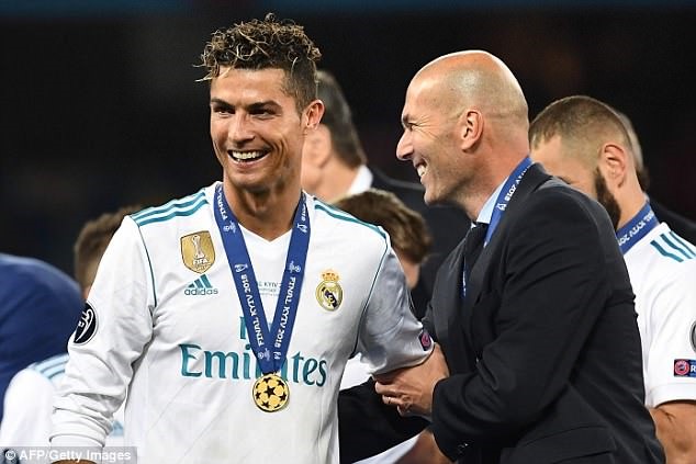 Ronaldo đã có 4 chức vô địch Champions League cùng Real Madrid. Ảnh: Getty.
