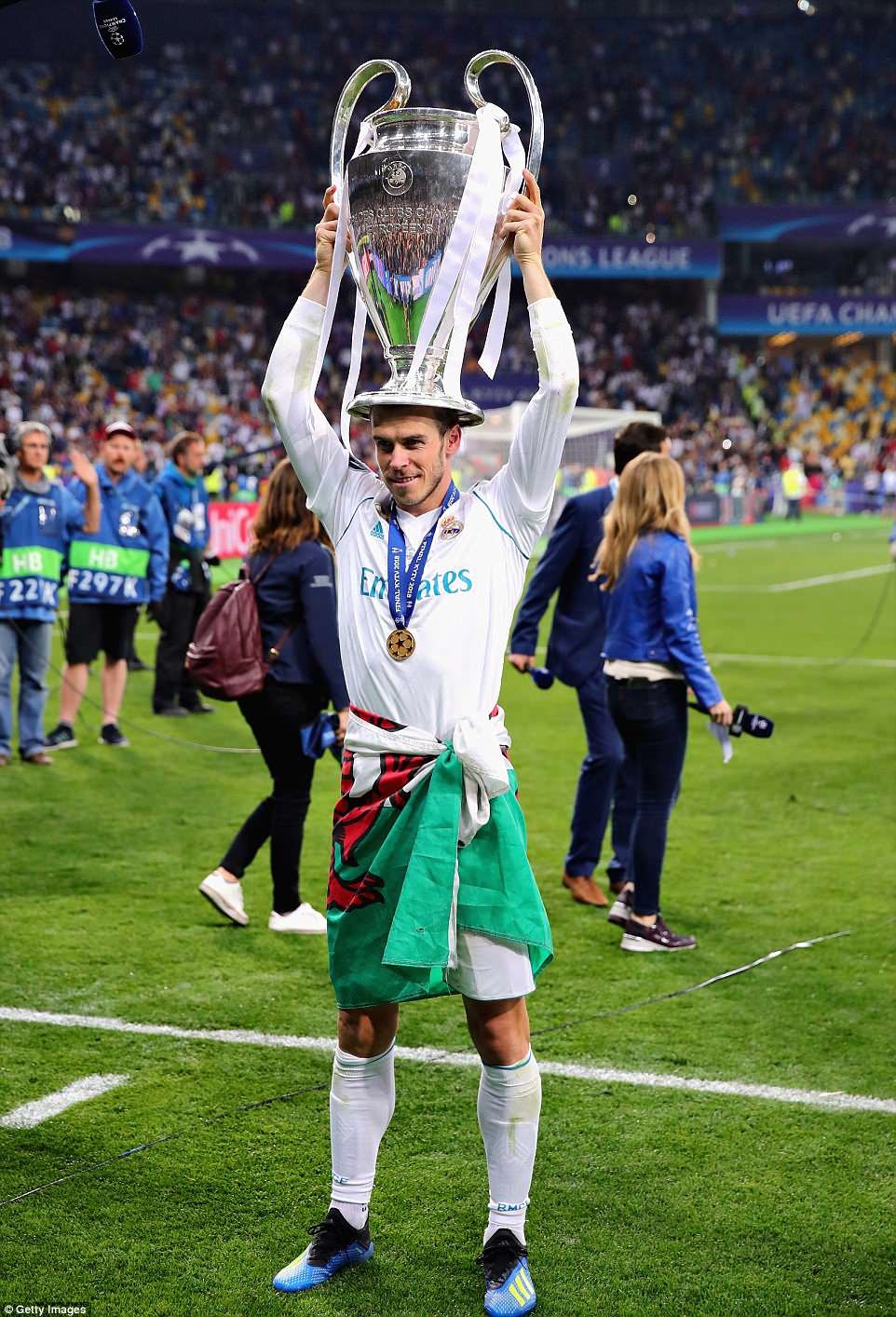 Bale đã có 3 chức vô địch Champions League cùng Real Madrid. Ảnh: Getty.
