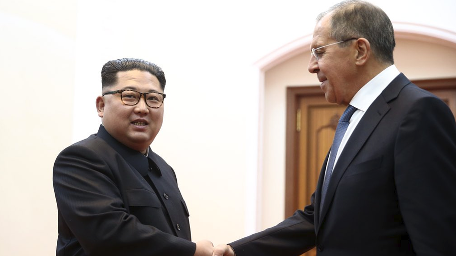 Ngoại trưởng Sergei Lavrov mời nhà lãnh đạo Kim Jong-un thăm Nga. Ảnh: Bộ Ngoại giao Nga