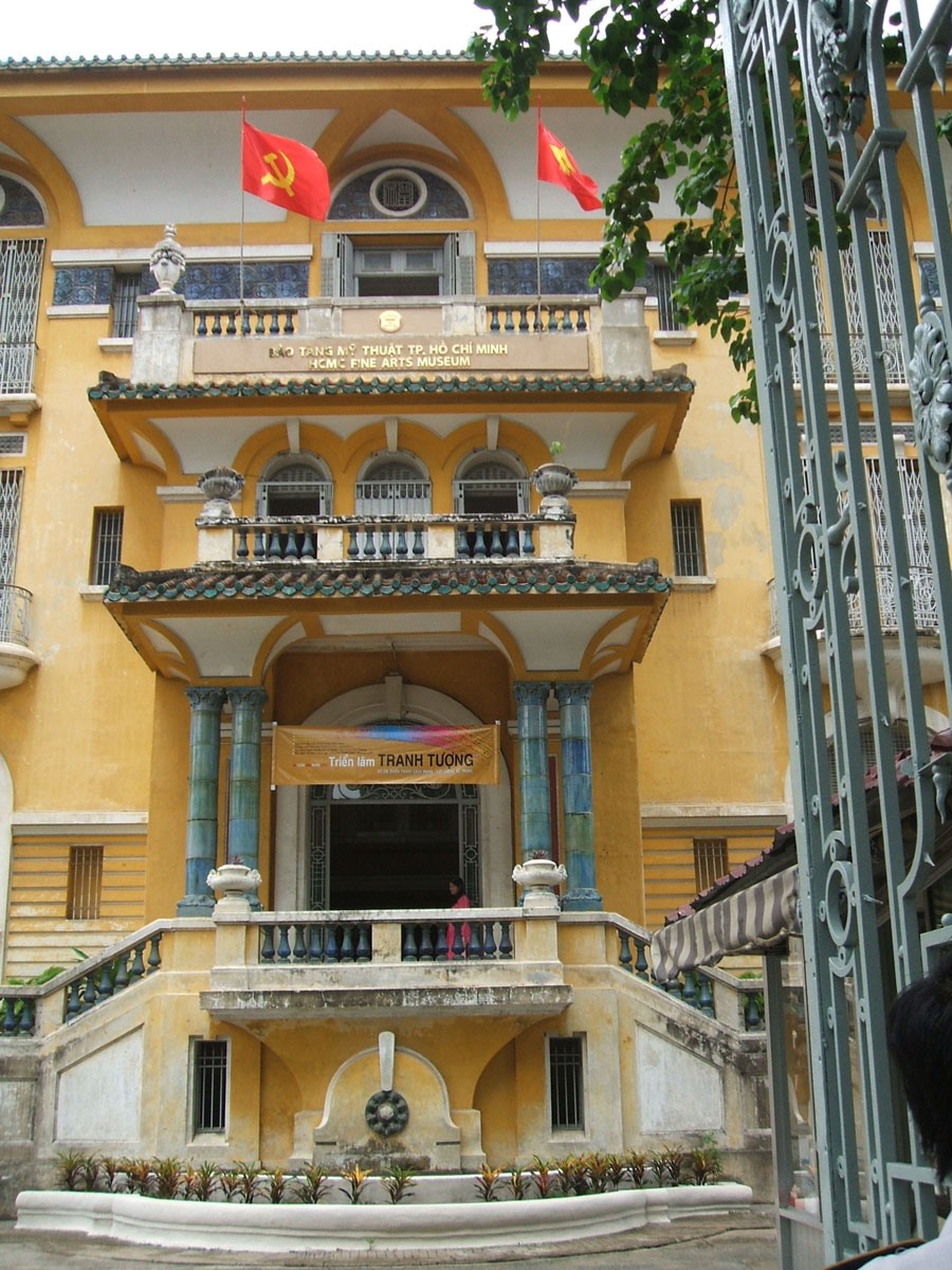 Bảo tàng Mỹ thuật TPHCM, trước kia là nhà chú Hỏa - một trong những công trình kiến trúc xưa của Sài Gòn - TPHCM. Ảnh: THÙY ÂN