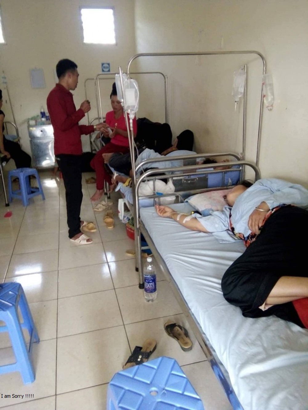Bệnh viện đa khoa huyện Sông Mã đã rơi vào tình trạng quá tải.