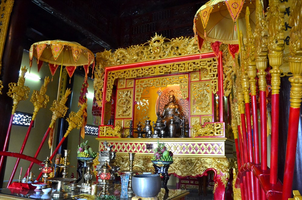 Đền thờ vua Hùng được đặt ở vị trí trang trọng nhất (Ảnh: Lục Tùng)