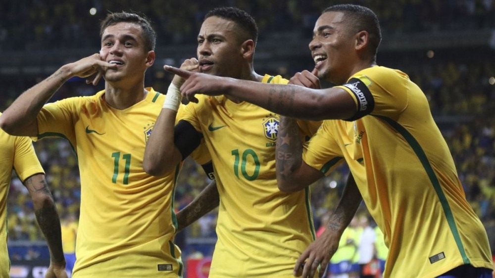 Brazil - Giá trị đội hình: 856,8 triệu Bảng