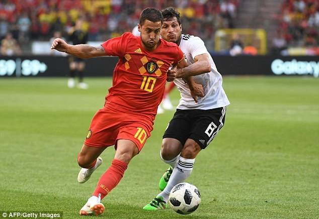 Hazard là ngôi sao sáng nhất của tuyển Bỉ ở thời điểm hiện tại. Ảnh: Getty.