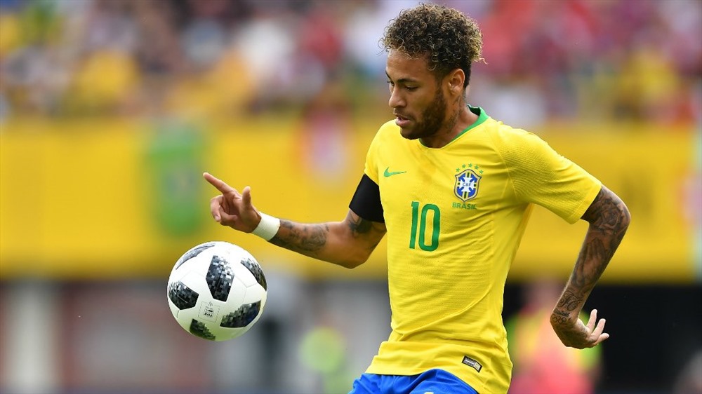 Neymar, niềm hi vọng số một của ĐT Brazil.