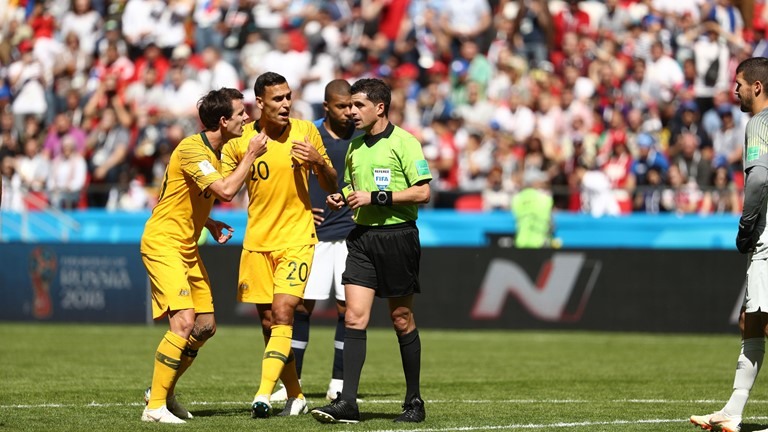 Australia cho thấy họ cũng là một cái tên khó chịu ở World Cup năm nay khi khiến ĐT Pháp phải rất vất vả mới có thể giành chiến thắng. Ảnh: FIFA