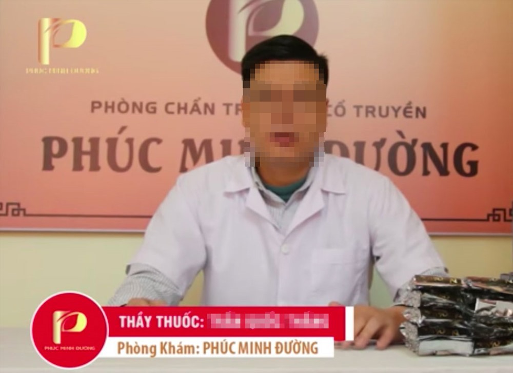 Một “thầy thuốc” của Phúc Minh Đường xuất hiện trong clip quảng cáo Vương Khớp An.