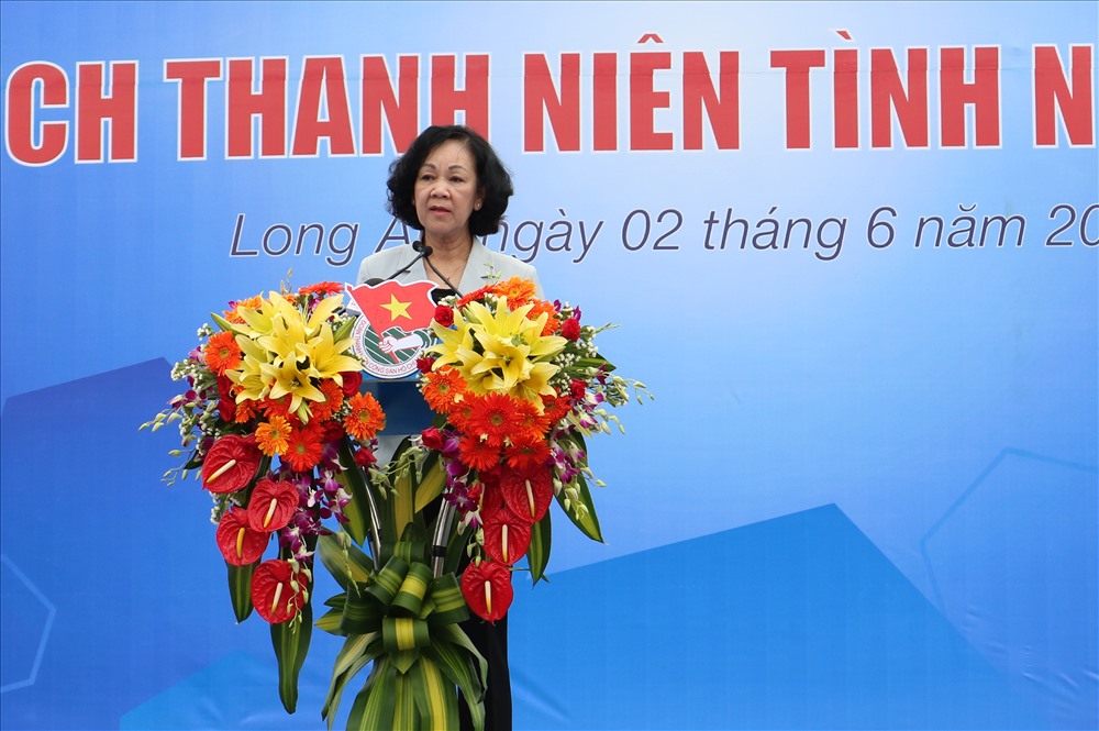 Bà Trương Thị Mai đưa ra phát biểu chỉ đạo