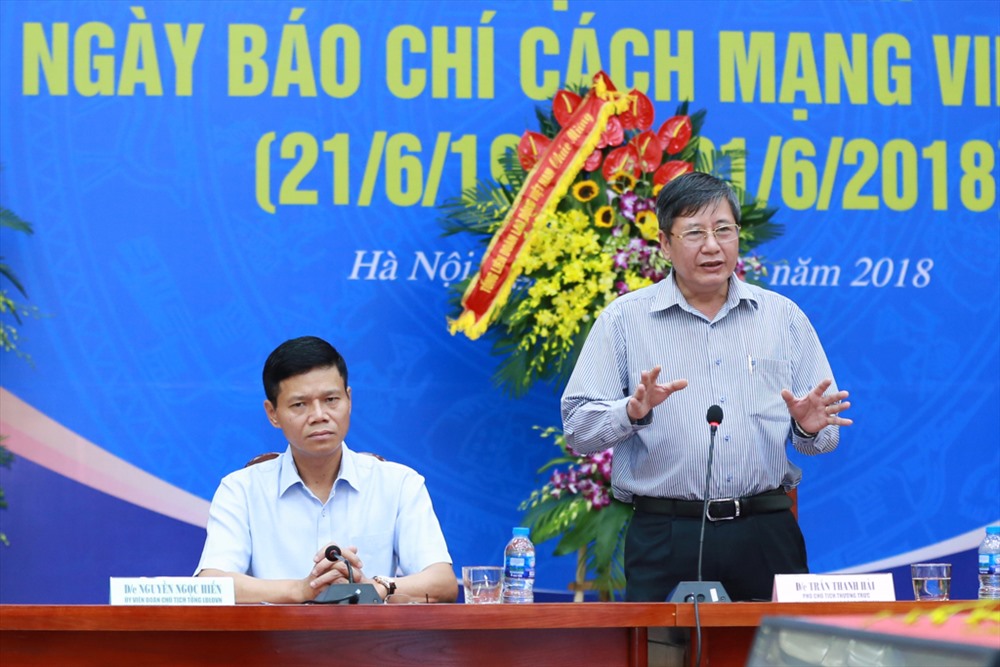 Phó Chủ tịch Thường trực Tổng LĐLĐVN phát biểu tại buổi gặp mặt. Ảnh: Hải Nguyễn