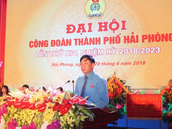 Ông Tống Văn Băng được bầu giữ chức Chủ tịch LĐLĐ Hải Phòng