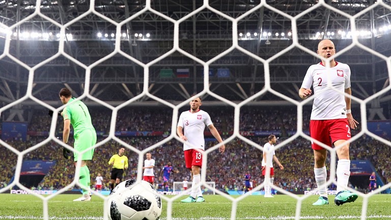 2 trận thua liên tiếp, Ba Lan là cái tên đầu tiên của bảng H chia tay World Cup 2018 ngay ở vòng bảng. Ảnh: FIFA