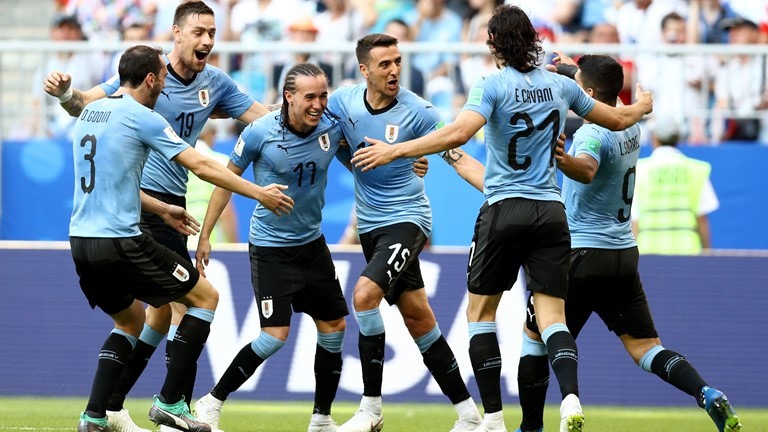 Uruguay khiến khán giả chủ nhà hụt hẫng. Ảnh: FIFA