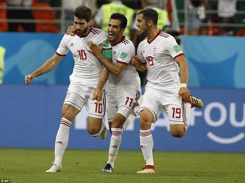 Sớm dừng bước ở vòng bảng, nhưng Iran cũng đã khiến Bồ Đào Nha ngã mũ thán phục về tinh thần thi đấu quật cường của mình. Ảnh: Getty