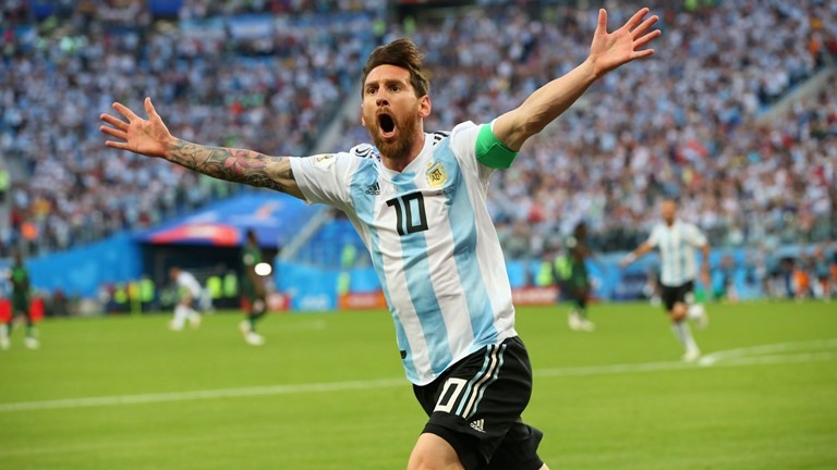 Messi đã mở tỉ số trận đấu. Ảnh: FIFA