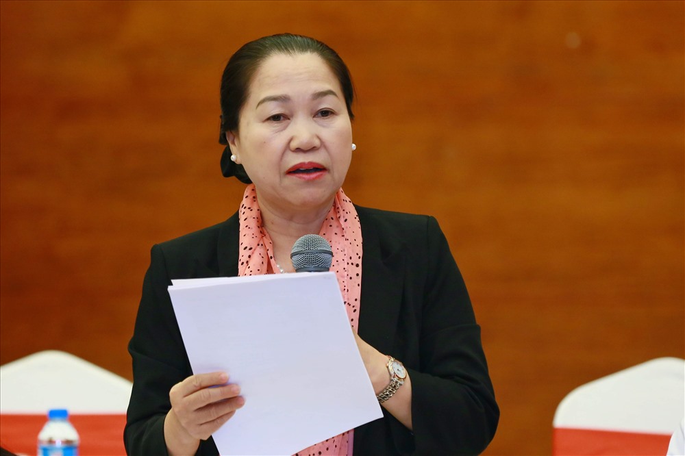 Bà Nguyễn Thị Thu Hồng - Phó Chủ tịch Tổng Liên đoàn Lao động (LĐLĐ) Việt Nam