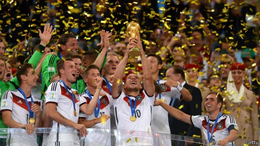 Đội tuyển Đức vô địch World Cup 2014. Ảnh minh hoạ.