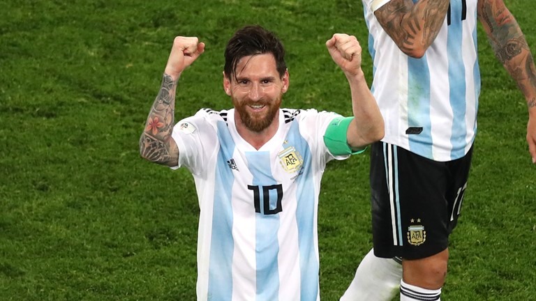 Bàn thắng của Messi ở trận đấu với Nigieria mới là lần đầu tiên anh lập công tại World Cup 2018. Ảnh: FIFA.