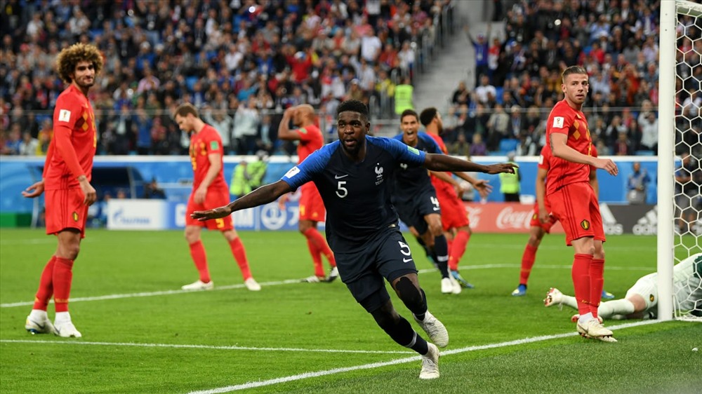 Umtiti là cầu thủ ghi bàn thắng duy nhất để giúp ĐT Pháp ghi tên mình vào trận chung kết. Ảnh: FIFA
