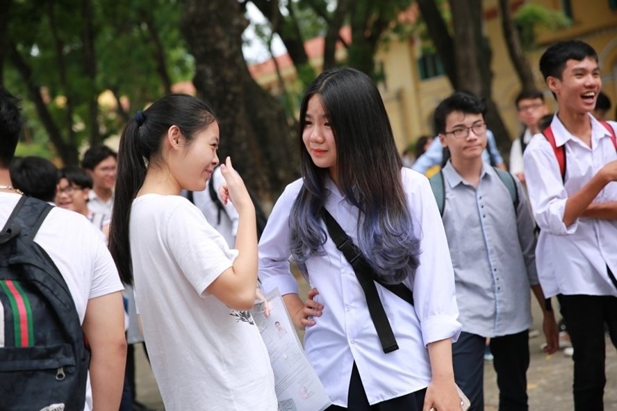 Thí sinh tham gia kỳ thi THPT quốc gia 2018 tại Hà Nội. Ảnh: Hải Nguyễn.