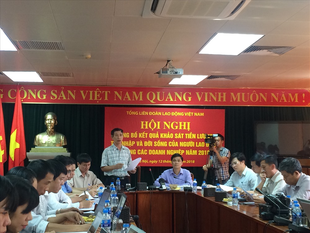 PGS.TS Vũ Quang Thọ,  Viện trưởng Viện CN-CĐ công bố kết quả khảo sát. 