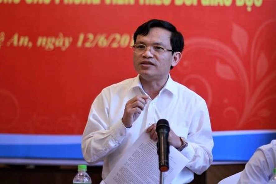 Ông Mai Văn Trinh - Cục trưởng Cục Quản lý chất lượng, Bộ GDĐT đã lên đường đến Hà Giang để phối hợp rà soát, làm rõ điểm bất thường trong kết quả thi của tỉnh này. Ảnh: H.N.