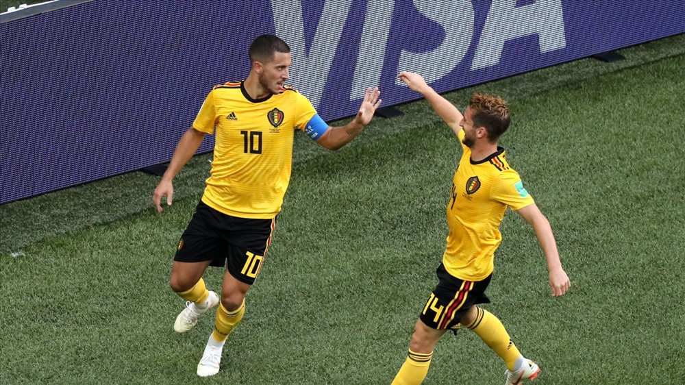 Đội trưởng Hazard ấn định chiến thắng 2-0 cho ĐT Bỉ, giúp quỷ đỏ làm nên lịch sử cho bóng đá nước nhà. Ảnh: FIFA