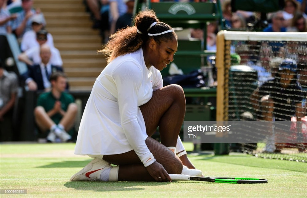 Serena sớm bị dẫn trước. Ảnh: Getty.