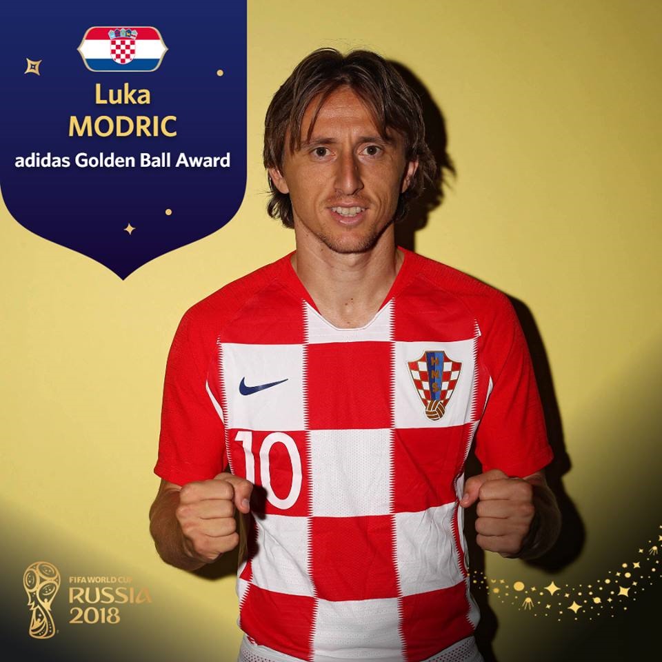 Modric xứng đáng với danh hiệu QBV tại World Cup năm nay. Ảnh: FIFA