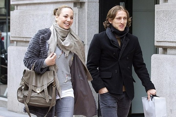 Luka Modric và bà xã Vanja Bosnic 